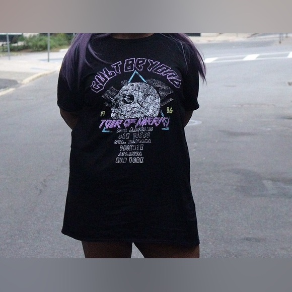Missguided plus size 16 vintage style rock and role rock a Billy  t-shirt dress - Picture 1 of 9